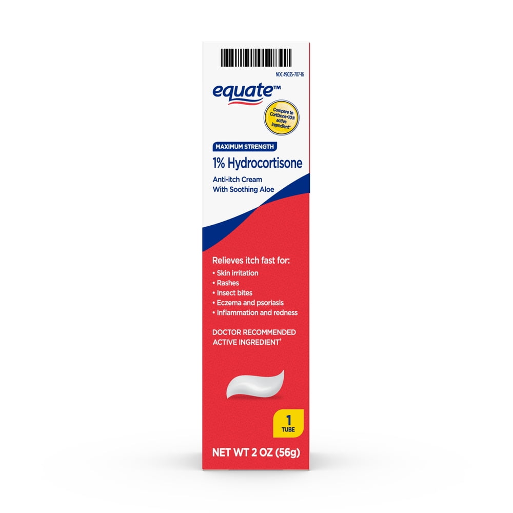 Equate Hydrocortisone 1 AntiItch Cream Plus 10 Moisturizers, relieves