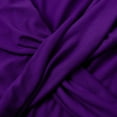 thumbnail image 5 of TODOZO Crop Tops for Women Trendy Summer 3/4 Length Sleeve Womens Tops Womens Summer Tops Backless Pleated Women's Deep V Neck Slimming and Slimming Base Shirt Top Purple M, 5 of 9