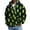 Green01, variant on Men Halloween Full‑Zip Hoodie, Waffle‑Textured Long Sleeve Hooded Sweatshirt with Pockets