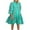 Green, variant on Herrnalise Women’s Dresses Summer 2024 Woman Fashion Temperament Printed Long Sleeves V- Neck Comfortable Dress S-3XL