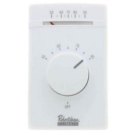 Robertshaw RS802-22 - Line Voltage Thermostat, DPST Heating (802-22)