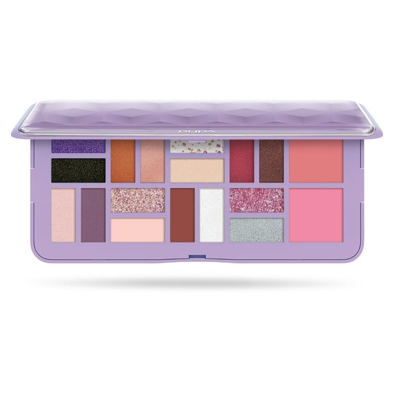 Pupa Milano Make-Up Palette L, Eye Makeup Palette, 001 Lilac, 0.705 oz