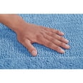 thumbnail image 3 of Better Trends 2 Piece Premium Bathroom Rug Set 100% Cotton Soft Tufted Reversible Bath Rug Water absorbent Bath Mat for Bathroom Shower and Tub Use, Edge Collection Dark Blue (21" x 34" | 24" x 40"), 3 of 5