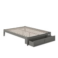 thumbnail image 6 of AFI Colorado 14" Queen Wood Platform Bed Frame with Foot Drawer Storage, Grey, 6 of 6
