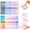 Cream Color System, variant on CHENjy Transparent Sticky Notes, Book Annotation Kit, Lined Sticky Notes, 240 Sheets for Planners Calendars and Journals, Cream Color System, 1 Pc