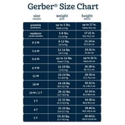 Gerber Baby & Toddler Neutral Snug Fit Footed Cotton Pajamas, 4-Pack, Sizes 0/3 Months-5T
