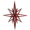 thumbnail image 1 of Ornement Étoile 3D Pailleté Rouge, 32 Po., 1 of 1
