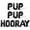 Black, variant on Letter Balloons - PUP PUP HOORAY 16" Inch Alphabet Letters Foil Mylar Balloon Dog Birthday Party Banner (Red)