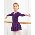 thumbnail image 6 of Arshiner Kids Girls Classic Long Sleeve Leotard Dance Ballet Dress, 6 of 6
