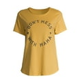 thumbnail image 3 of Gray by Grayson Social Women's Don’t Mess With Mama Short Sleeve Graphic T-Shirt, 3 of 6