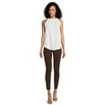 thumbnail image 2 of Time and Tru Women's Skinny Ponte Pants, 28” Inseam for Regular, Sizes XS-XXL, 2 of 5