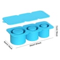 thumbnail image 2 of Bandeja para cubitos de hielo con tapa, moldes cilíndricos de silicona para cubitos de hielo para tazas de 30-40 onzas (azul), 2 of 9