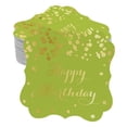 thumbnail image 1 of Inkdotpot Pack Of 100 Real Gold Foil Bracket Shape Paper Tags Happy Birthday Favor Hang Tags, 1 of 6