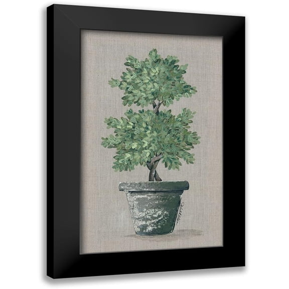 Norkus, Julie 10x14 Black Modern Framed Museum Art Print Titled - Double Topiary
