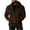 Brown, variant on New & Trending Mens Casual Zipper Sherpa Fleece Hoodies Jackets Button Down Pullover Cardigans Fuzzy Faux Shearling Teddy Coats Black 6