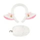 thumbnail image 3 of Orejas y cola de cordero para adultos y niños con cascabeles, bonitos accesorios de disfraz para juegos de rol. Blanco, 3 of 9