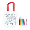 thumbnail image 4 of 3x Bolsas de reutilizables para colorear ecológicas con bolígrafos de dibujo - Bolsas de graffiti para niños - Bolsas de dulces de Halloween - SM SunniMix Mochila de grafiti para niños, 4 of 8