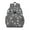 Grey Dog Paw, variant on German Shepherd Dog and Flower Backpack for School,Cute School Bag,Schoolbag with Adjustable Shoulder Straps & Padded Back,15.25"x11.5"x5.25"