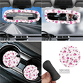 thumbnail image 6 of HUIACONG Ladybug Floral Pattern Car Interior Accessory Kit, with Car Seat Belt Cover Car Cup Holder Coasters Car Seat Belt Protector Car Cup Coasters, 6 of 8