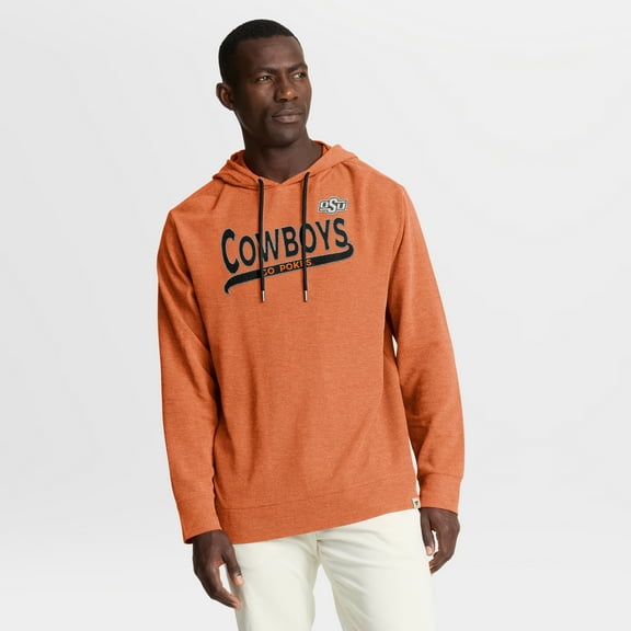 Men's Fanatics Orange Oklahoma State Cowboys Hometown Premium Huddle Up Long Sleeve Hoodie T-Shirt