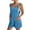Sky Blue, variant on Summer Short Romper for Women Casual Loose Knot Front Sleeveless Jumpsuit with Pockets