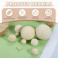 thumbnail image 3 of Uxcell Paquete de 160 Bolas de Madera, Bolas de Madera sin Terminar de 20mm, Perlas Redondas de Madera Dura Sólida de Abeto Natural para Manualidades DIY, Adornos de Navidad, Fabricación de Joyería, 3 of 6