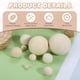 thumbnail image 3 of Paquete de 30 Bolas de Madera, Bolas de Madera Sin Terminar de 22mm, Esferas Redondas de Madera Dura Sólida de Abeto Natural para Manualidades, Adornos de Navidad, Fabricación de Joyería, 3 of 6