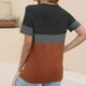 thumbnail image 4 of mfyjkho Tops Para Hacer Ejercicio Para Mujer, Camiseta Informal De Moda Con Estampado De Rayas Para Mujer, Cuello Redondo Y Manga Corta Tops Para Salir Xxxxl, 4 of 7