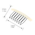 30pcs Wig Comb Clips Stainless Steel 7?Teeth Wig Clips for Hairpiece
