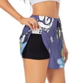 thumbnail image 3 of Lsque Bluey Printed Women's Running Shorts with Liner Pockets,Elastic Quick Dry Workout Athletic Gym Yoga Shorts,Womens High Waist Shorts-X-Large, 3 of 9