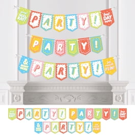 Big Dot Of Happiness Pajama Slumber Party Banner - Happy Birthday Letter Banner & Cutouts For Girls Sleepover