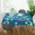 thumbnail image 6 of Coolnut Christmas Tree Tablecloth, Waterproof Washable Polyester Square Table Cover, Durable Tablecloth for Kitchen Dining Table Party Decor, 60"X 90", 6 of 7