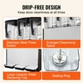 thumbnail image 5 of KFFKFF Commercial Beverage Dispenser 12L*3Tanks Juice Dispenser Stainless Steel Food Grade Thermostat Controlled, 5 of 9