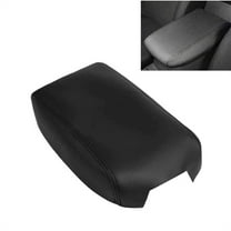 Furulu Leather Center Console Lid Armrest Cover Trim Black For Toyota Camry 2012-2017