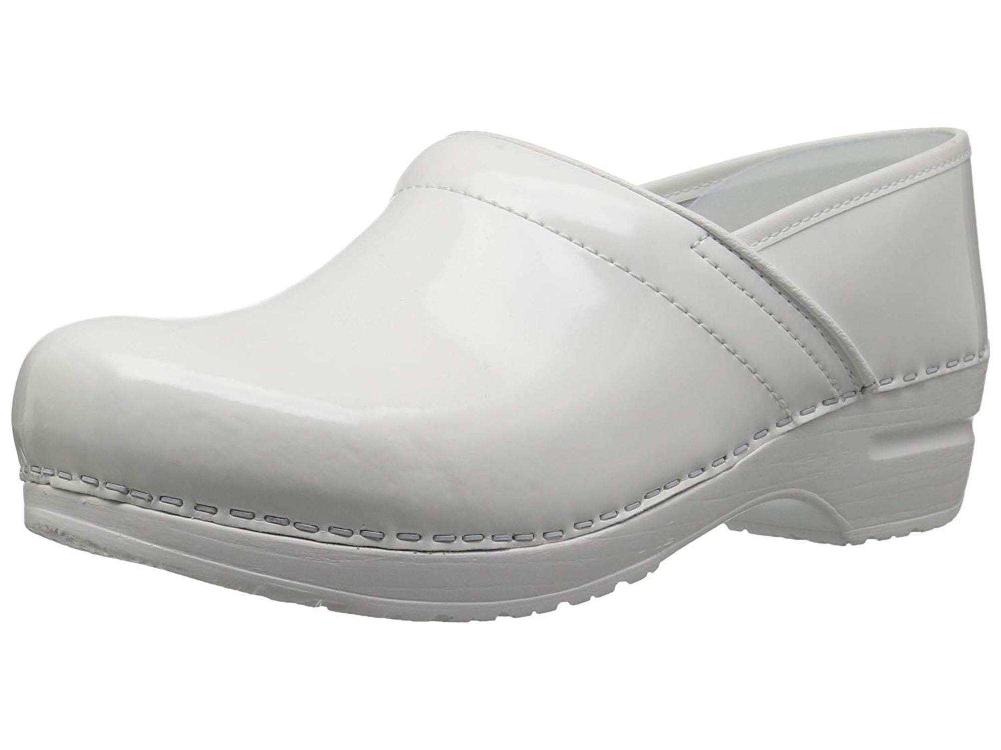 Sanita Womens 455106 Leather Round Toe Clogs, White, Size 12.5 ...