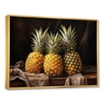 thumbnail image 2 of Designart "Blissful Juicy Pineapple" Pineapples Floater Framed Canvas Art Print, 2 of 5