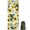 White Green Leaf, variant on Black Sunflower White Flower Pattern Hot Yoga Mat Towel Non Slip for Hot Yoga - Quick-Drying Yoga Mat Cover with 4 Corner Pockets with Travel Bag - Hot Yoga Towel Non Slip 70"x26"