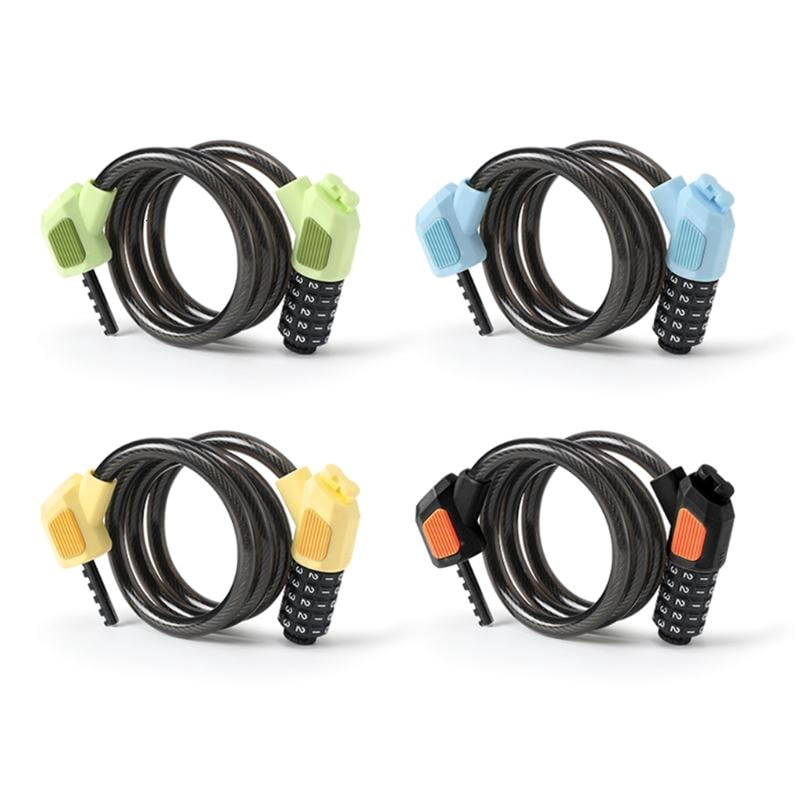 CEORPER Bike Code Lock Small Security Lock for Mountain Bicycles, 5Digits Lock Cable