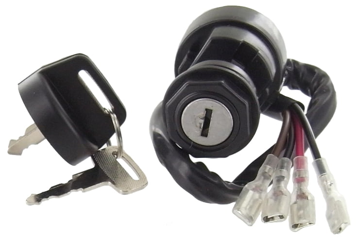 4012163 Ignition Switch with Key For Polaris 2000-2001 ATV 250 400 500 Scrambler Sportsman Mopeds ATVS Bicycles Scooters MAGNUM 325 2X4 4X4 HDS Replace Part Number 4012163 4110264 