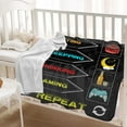 thumbnail image 2 of Gaming Throw Blanket Gamer Fleece Blanket for Kids Teens Boys,Super Soft Blanket Used for Bed Couch (Black,50×60 inches), 2 of 6