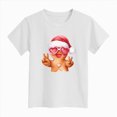 thumbnail image 4 of NOLDARES Christmas Cookie Shirt Toddler Girls Cookie T-Shirt Xmas Gifts Tee Tops Holiday Outfits,A607-White, 4 of 4