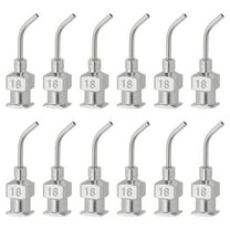 Bent Blunt Tip Dispensing Needle 18G, 12 Pcs 0.5 Inch Stainless Steel Liquid Dispenser