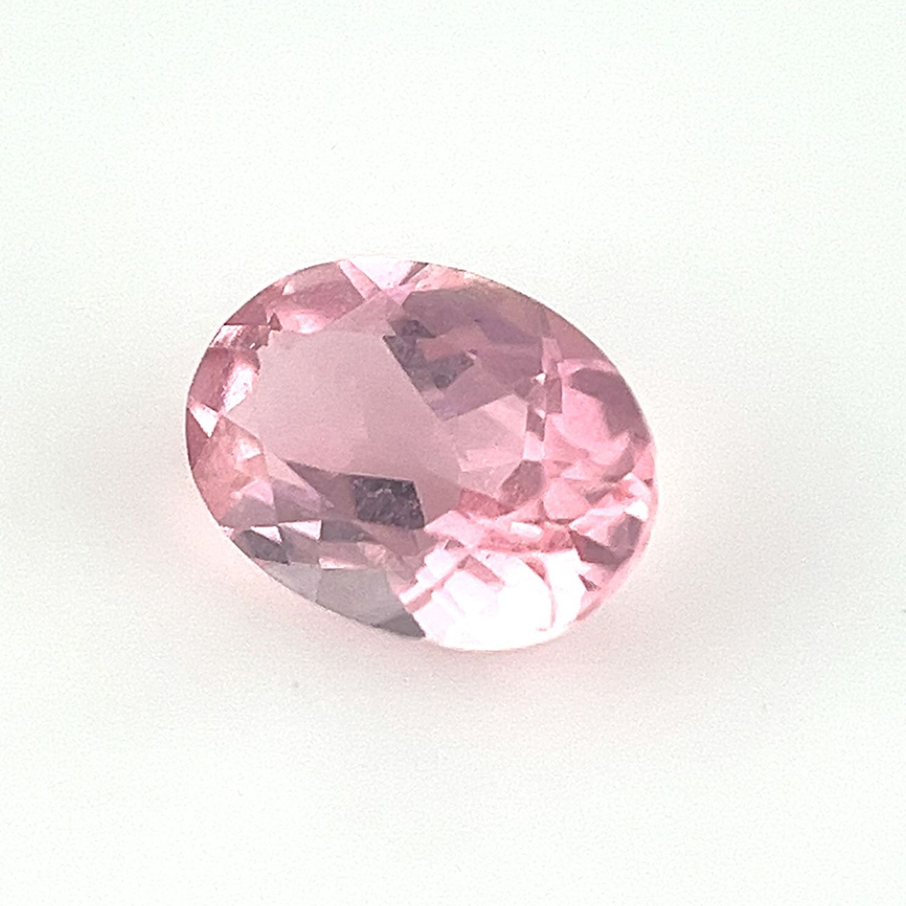 Certified Real 0.75 Carat Pink Tourmaline Oval Shape Brilliant Cut 7x5 mm Loose Gemstone October Birthstone