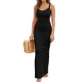 thumbnail image 3 of Women'S Summer Long Dress Casual Slip Slim Sleeveless Bodycon Maxi Dresses for Women Black XL, 3 of 7