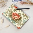 thumbnail image 4 of Spiral Notebook,Double-Wire Spiral College Lined Journal Notebook for Study and Notes,100 Pages,5.71x 8.26 in - Beige Canvas Adorned with Classic Floral Motifs, 4 of 7