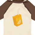 thumbnail image 4 of Inktastic Orange Juice Box Boys or Girls Long Sleeve Baby Bodysuit, 4 of 5