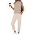 thumbnail image 2 of Women's 2 Piece Casual Outfit Long Sleeve Top and Pants Set, 2 of 9