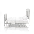 thumbnail image 3 of Furniture of America Staley Industrial Metal Bed, Eastern King, White, 3 of 4