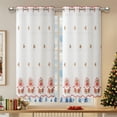 thumbnail image 6 of LSLJS Christmas Curtains 35x52" Washable Xmas Style Winter Season Theme Balls Curtains for Living Room Bedroom Window Drapes, Christmas Decorations, 6 of 6