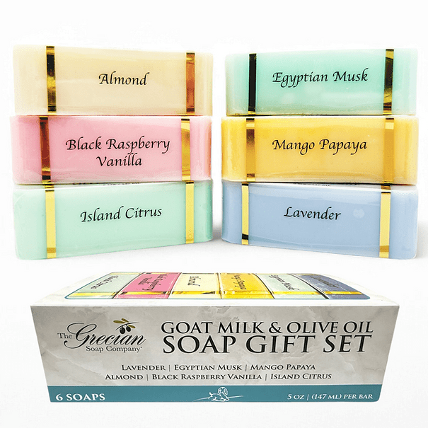 Goat's Milk & Olive Oil Soap, 6-Pack, Assorted Popular Fragrances